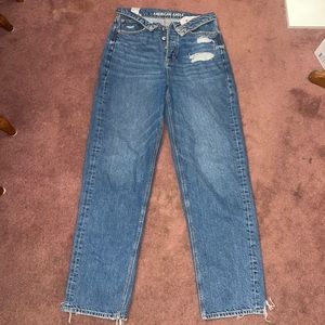 American eagle mom jean super high waisted size 6